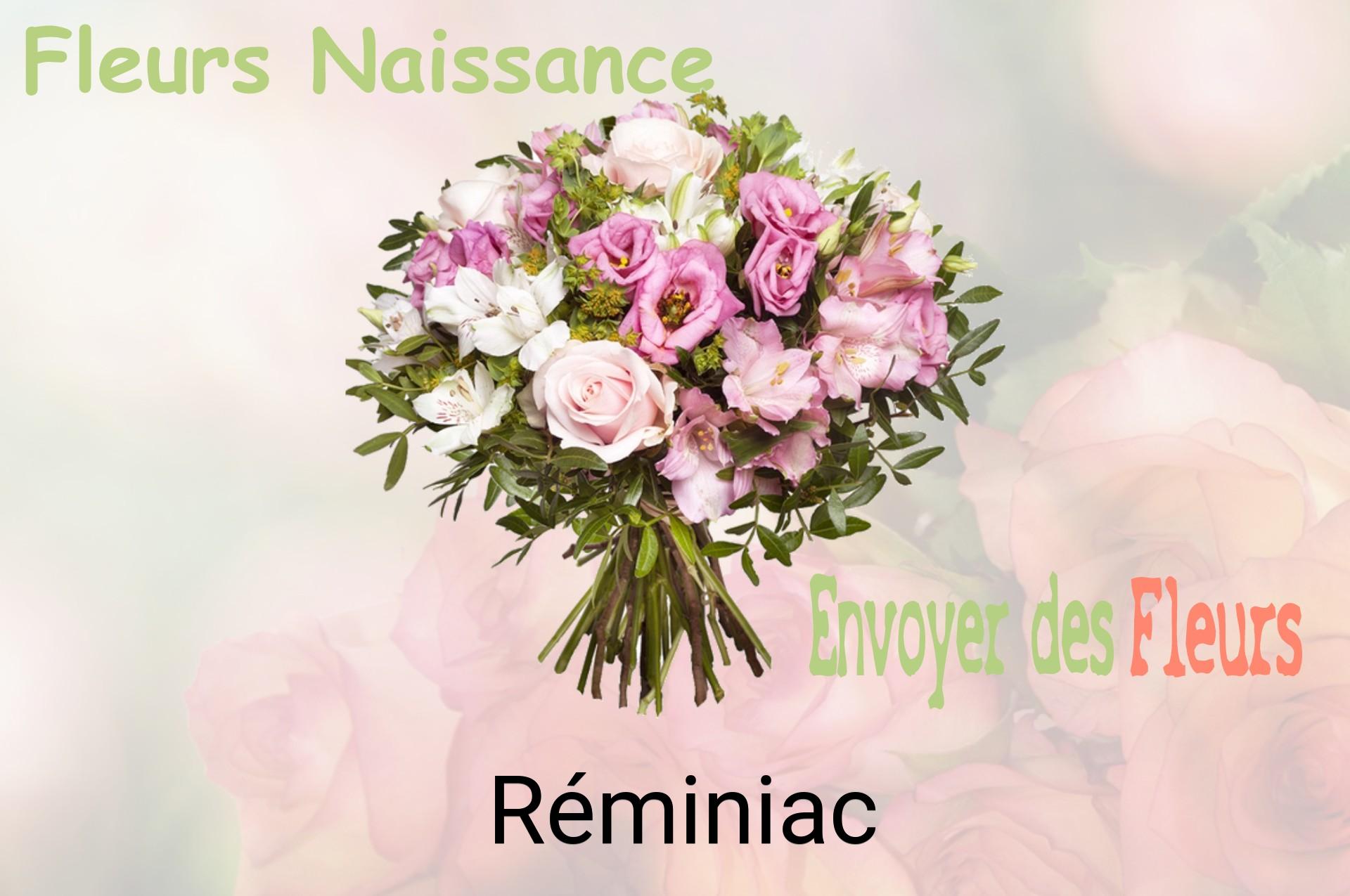 Bouquet de fleurs de naissance livré à Réminiac